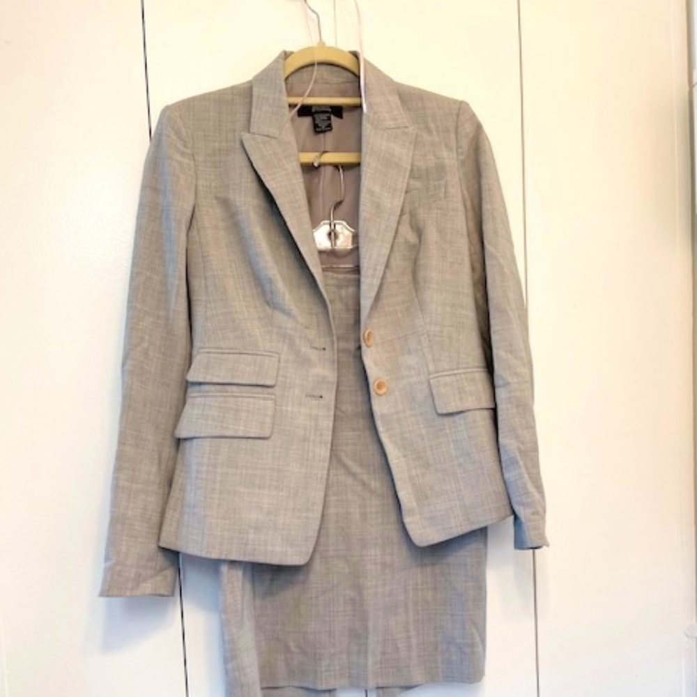 Body by Victoria Victoria Secret Grey Dress Suit